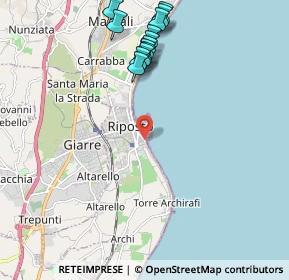 Mappa Via dei Marinai d'Italia, 95018 Riposto CT, Italia (2.53308)