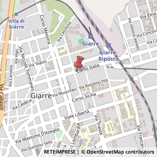 Mappa Corso Italia, 209, 95014 Giarre, Catania (Sicilia)