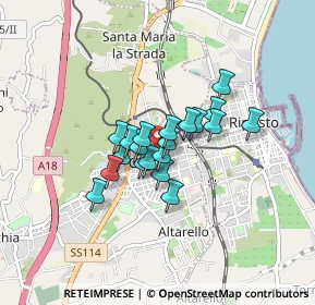 Mappa Piazza S. Francesco D'Assisi, 95014 Giarre CT, Italia (0.5955)