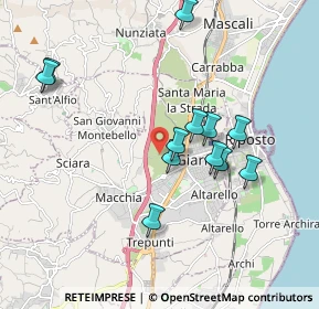 Mappa Via della Contea, 95014 Giarre CT, Italia (1.985)