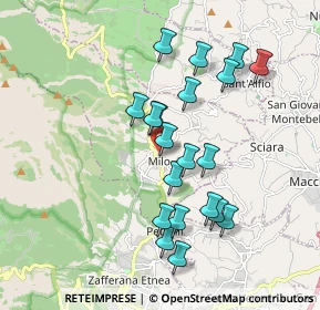 Mappa Via Etnea, 95010 Milo CT, Italia (1.9365)
