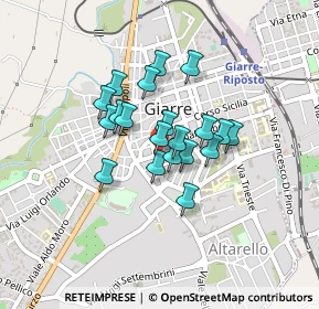 Mappa Via Fratelli Cairoli, 95014 Giarre CT, Italia (0.324)