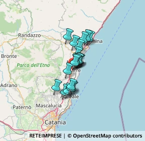 Mappa Via Guglielmo Marconi, 95014 Giarre CT, Italia (8.285)
