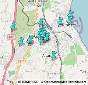 Mappa Via Luigi Capuana, 95014 Giarre CT, Italia (0.72471)