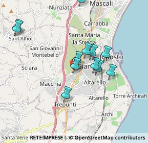 Mappa Via Enrico Fermi, 95014 Giarre CT, Italia (1.89417)