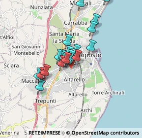 Mappa Via Enna, 95014 Giarre CT, Italia (1.4955)