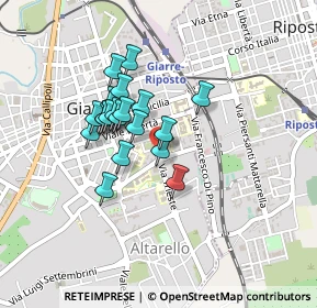 Mappa Via Trieste, 95014 Giarre CT, Italia (0.3675)