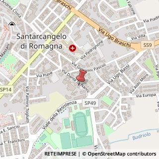 Mappa Via Dante di Nanni, 50/C, 47822 Santarcangelo di Romagna, Rimini (Emilia Romagna)
