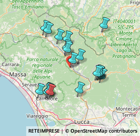 Mappa Via Camillo Benso Conte di Cavour, 55027 Gallicano LU, Italia (13.4205)