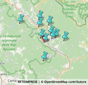 Mappa Via Camillo Benso Conte di Cavour, 55027 Gallicano LU, Italia (5.26)