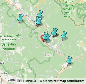 Mappa Via Camillo Benso Conte di Cavour, 55027 Gallicano LU, Italia (5.93083)