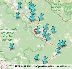 Mappa Via Camillo Benso Conte di Cavour, 55027 Gallicano LU, Italia (9.0915)