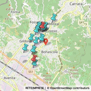 Mappa Strada Consorziale di Forma Alta, 54033 Carrara MS, Italia (0.7655)
