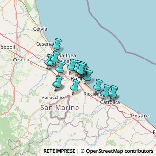 Mappa Via Agostino di Duccio, 47923 Rimini RN, Italia (9.00947)