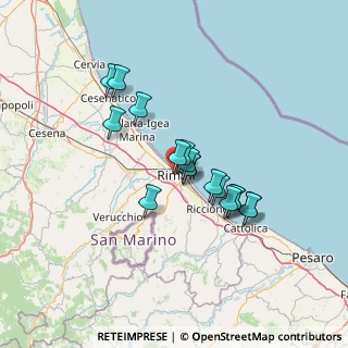 Mappa Via Agostino di Duccio, 47923 Rimini RN, Italia (10.82647)