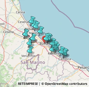 Mappa Via Agostino di Duccio, 47923 Rimini RN, Italia (10.283)