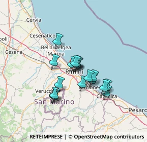 Mappa Via Agostino di Duccio, 47923 Rimini RN, Italia (9.865)