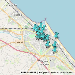 Mappa Via Agostino di Duccio, 47923 Rimini RN, Italia (1.04294)