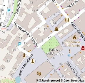 Mappa Piazza Malatesta, 47921 Rimini RN, Italia (0.07143)