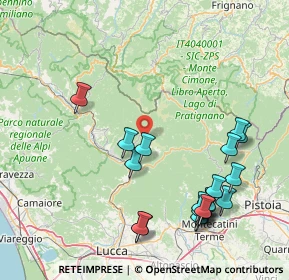 Mappa Via Rughe, 55022 Bagni di Lucca LU, Italia (19.335)