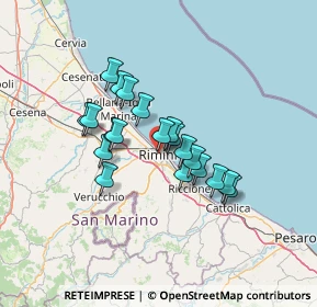 Mappa Via Tempio Malatestiano, 47900 Rimini RN, Italia (10.3135)