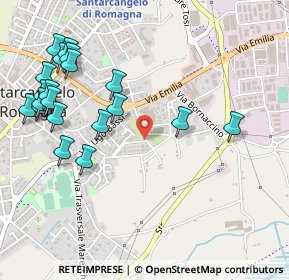 Mappa Via Rughi, 47822 Santarcangelo di Romagna RN, Italia (0.625)