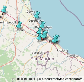 Mappa Via I Maggio, 47822 Santarcangelo di Romagna RN, Italia (15.43)