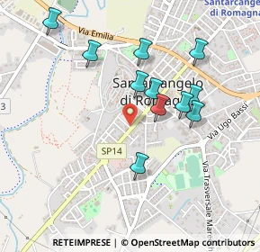 Mappa Via G. Cagnacci, 47822 Santarcangelo di Romagna RN, Italia (0.44909)