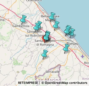 Mappa Via G. Cagnacci, 47822 Santarcangelo di Romagna RN, Italia (5.37786)