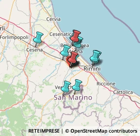 Mappa Via G. Cagnacci, 47822 Santarcangelo di Romagna RN, Italia (7.62882)