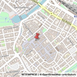 Mappa Piazza Cavour, 4, 47921 Rimini, Rimini (Emilia Romagna)