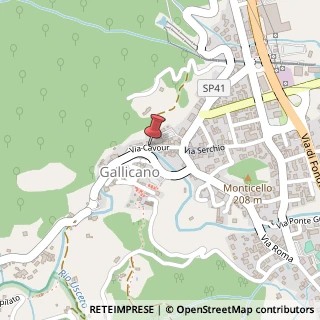 Mappa Via cavour 44, 55027 Gallicano, Lucca (Toscana)