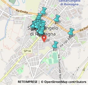 Mappa Via Piave, 47822 Santarcangelo di Romagna RN, Italia (0.343)