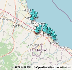 Mappa Via Piave, 47822 Santarcangelo di Romagna RN, Italia (9.22846)