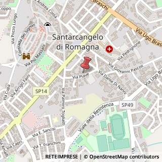 Mappa Via Piave, 16, 47822 Santarcangelo di Romagna, Rimini (Emilia Romagna)