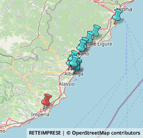 Mappa Regione Paragi, 17031 Albenga SV, Italia (9.18273)