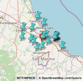 Mappa Piazza della Fornace, 47822 Santarcangelo di Romagna RN, Italia (9.395)