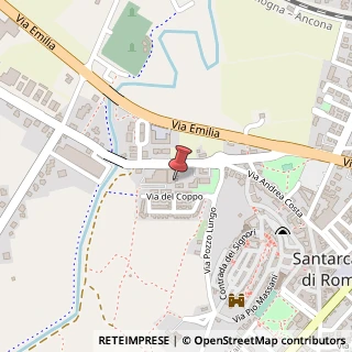 Mappa Via Andrea Costa, 5, 47822 Santarcangelo di Romagna, Rimini (Emilia Romagna)