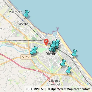 Mappa Via Leonida Bissolati, 47921 Rimini RN, Italia (1.71917)