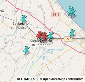 Mappa Via A. Carracci, 47822 Santarcangelo di Romagna RN, Italia (2.86909)