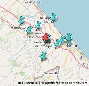 Mappa Via A. Carracci, 47822 Santarcangelo di Romagna RN, Italia (5.08071)