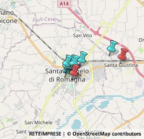 Mappa Via A. Carracci, 47822 Santarcangelo di Romagna RN, Italia (0.77273)