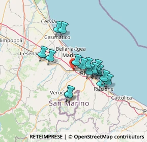 Mappa Via Carpinello, 47822 Santa Giustina RN, Italia (10.72706)