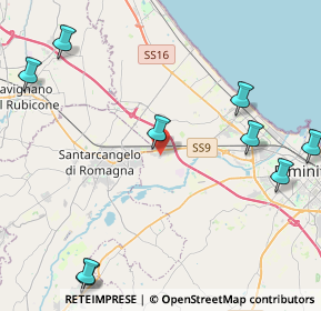 Mappa Via Carpinello, 47822 Santa Giustina RN, Italia (6.91714)