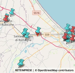 Mappa Via Carpinello, 47822 Santa Giustina RN, Italia (6.0065)