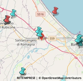 Mappa Via Carpinello, 47822 Santa Giustina RN, Italia (6.454)