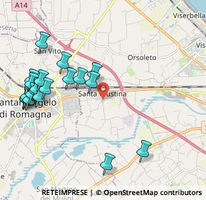 Mappa Via Carpinello, 47822 Santa Giustina RN, Italia (2.419)