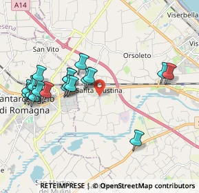 Mappa Via Carpinello, 47822 Santa Giustina RN, Italia (2.0715)