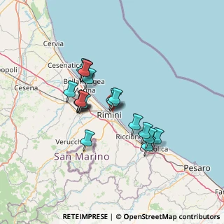 Mappa Viale Pola, 47921 Rimini RN, Italia (11.23)