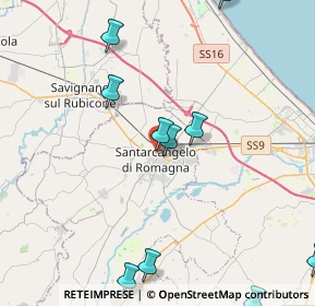 Mappa Via Daniele Felici, 47822 Santarcangelo di Romagna RN, Italia (5.86333)